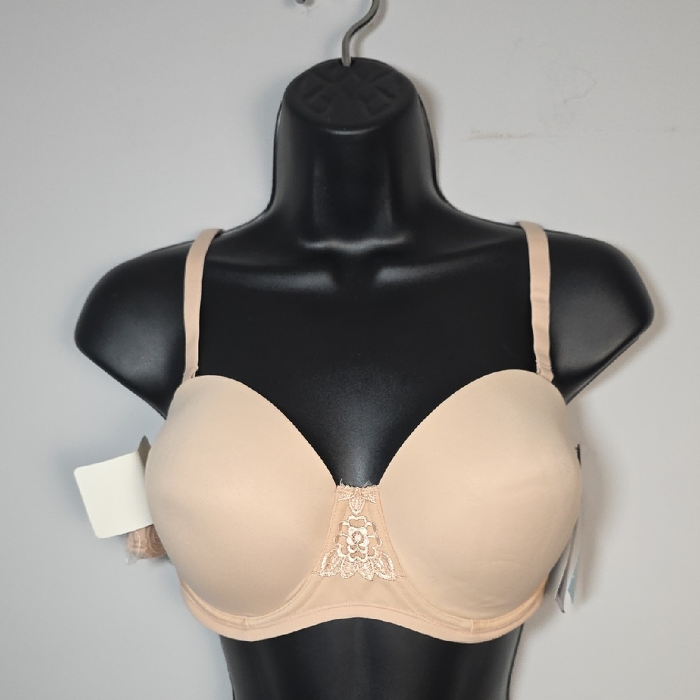 Vanity Fair Beige Lace Accent Bra